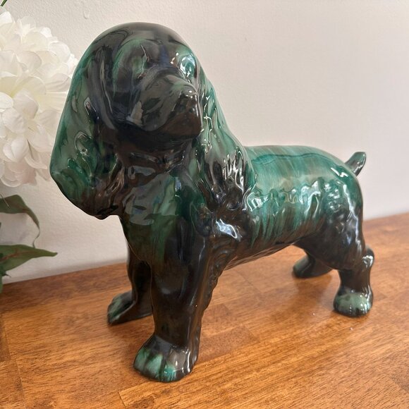 Vintage Blue Mountain Pottery Spaniel Dog Figurine – Canadian Pottery Collectibl - Picture 1 of 9